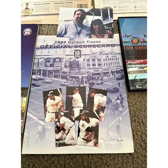 Vtg Sep. 27, 1999 Lot Of 10 Items The Final Game Detroit Tigers Detroit Stadium - Picture 7 of 10